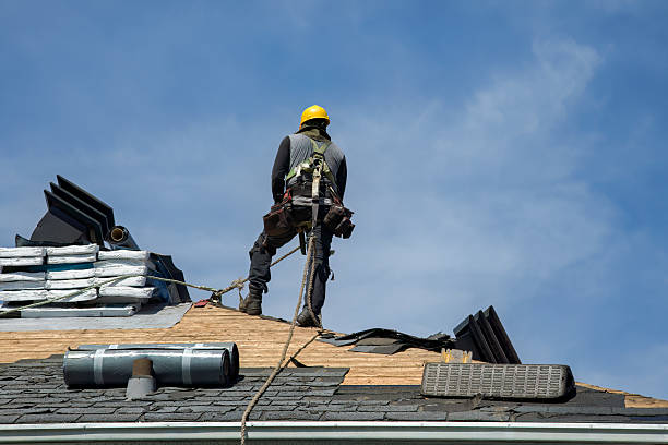 Professional Gutter Installation technician working in Fort Sill, OK